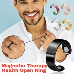 Copper Magnesium Magnetic Therapy Health Open Ring Physical Care Ring Adjustable Jewelry Gift