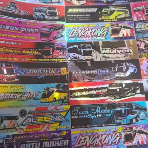STIKER BUS BASURI LENGKONG HOLOGRAM ORIGINAL ANTI AIR