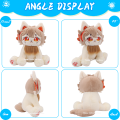 Genshin Impact Plush Kazuha Arlecchino Furina Meow Plush Genshin Impact Plushie Kawaii Stuffed Anime Cat Halloween Birthday Gift. 