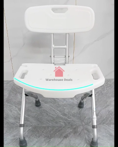 Foldable Shower Chair Bench With or Without Backrest | Toilet Chair