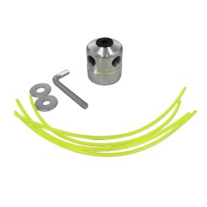 Universal Aluminum Alloy Lawn Mower Head and Replacement Nylon Steel for Lawn Mowing Line Lawn Mower Weed Head Accessories