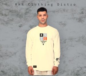 Kaos Pria Lengan Panjang/Kaos Distro Pria/Baju Distro Terbaru Pria Lengan Panjang/Hammer Rock