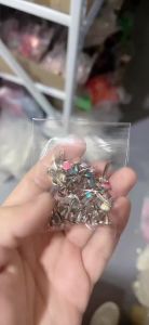 Cute Enamel Drip 14x6mm 50pcs Round Metal Brad Studs Spikes Scrapbooking Embellishment Fastener Brads Crafts Pushpin Decoration