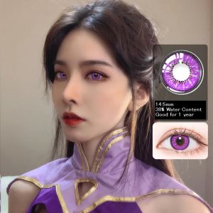 Magic Eye 1 PAIR / 2 PCS Love Words Anime Soft Contact Lens Doll Eyes Vibrant Lenses Good For 1 Year Trendy Anime Game