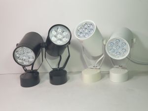 Đèn ếch ngồi 7W 7 bóng rọi chiếu điểm Ánh sáng Trắng / Vàng Vỏ Trắng / Đen