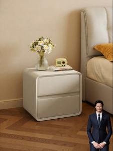 Modern Cream Style Bedside Small Storage Cabinet