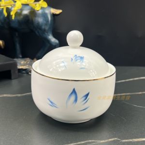 Ceramic White Porcelain Soup Pot Restaurant Quality Chinese Style Casserole Dish for Cooking Soups And Sweet Dishes