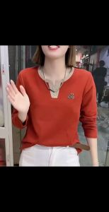 Long Sleeve For Women Korean T-shirt Loose Fitted Comfortable Fashion Plus Size Vero Moda L2242