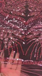 5 Yards African Nigerian 2026 Beaded Emboridery Lace High-End Luxury French Sequin Net Lace Fabric For Wedding Party Dress Women
