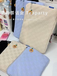 JENL Laptop Sleeve Bag Compatible with MacBook Air/Pro Retina 11-14 Inch Notebook with Velvet Lining Bag Lattice Laptop Case for Ipad