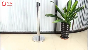 【Local store】Retractable Belt Barrier Crowd Control Stanchionwith m Red Retractable Belt Robust base for more stabilityAnti-slip rubber ring to avoid scratching the floor and quieter when you move them