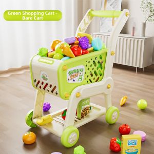 TonGJishi | Simulated Fruits Vegetables Montessori Educational Kitchen Shopping Cart