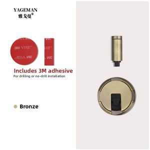 YAGEMAN | Windproof Silent Invisible Door Stop No Drill