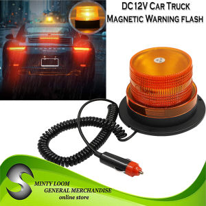Waterproof warning light for car LED Yellow color Super bright Magnetic Truck LED Flashing Emergency lights Beacon Lamp with Magnetic Mounted Working lights