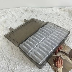 Hộp Đựng Đồ Thủ Công Bằng Nhựa Trong Suốt Di Động Đa Năng Dùng Để Đựng Đồ Trang Sức Hạt Cườm Đồ Dùng Mỹ Thuật Tự Làm