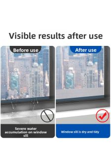 Nitto Thickened Sponge Window Glass Water Absorption Sticker Prevent Drip Air Conditioner Condensation Water Sponge for Window Sill