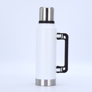 Bình Nước Thép Không Gỉ Cách Nhiệt 1400ml Kiểu Dáng Cổ Điển Dùng Cho Ngoài Trời Cắm Trại Du Lịch Bình Giữ Nhiệt Thể Thao Gia Dụng Có Lớp Phủ Bột Bền Bỉ