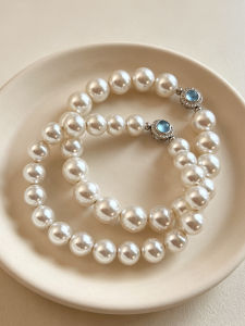 YISHU | Dây Chuyền Tay Đá Sapphire Xanh Úc và Zircon