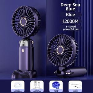 GOOJODOQ | Portable Mini Handheld Fan USB Foldable Rechargeable Outdoor Student Dormitory Electric Fan Compact Size Handheld Cooling Device