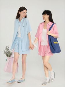 Momordica | Bộ Áo Sơ Mi Tay Ngắn và Quần Short Lụa Lyocell Mùa Hè