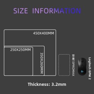 GENGXIZINIAN | Upgraded Smooth Tempered Glass Mouse Pad