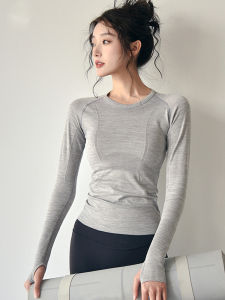 Quick-Drying Womens Exercise Top For Yoga Running Hiking Pilates Training Long Sleeve