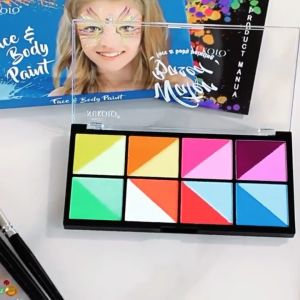 8-Grid Body Face Paint Hight Satuated DIY Set  Art  Makeup Pigments for Party Halloween Palette