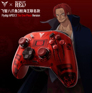 Original Flydigi APEX 3 ONE PIECE Version Force Feedback Hall Trigger Elite Gamepad Wireless Bluetooth Connection Somatosensory Game Controller for Switch/PC/TV/Mobile Phone Android IOS Steam 2.4G Game Console Genshin Impact 2023 New