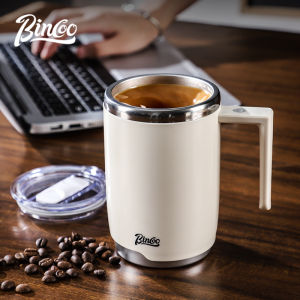 Bincoo Trà cà phê ô tô bằng thép không gỉ Cốc Trộn tự khuấy điện có thể giặt tái sử dụng hiệu quả thông minh uống lựa chọn