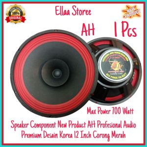 SPEAKER COMPONENT AH 12 INCH CORONG MERAH MAGNET BESAR 700 WATT 8 OHM