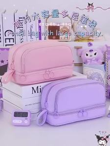 Hộp Đựng Bút Chì Dung Tích Lớn Đồ Dùng Cần Thiết Cho Năm Học Mới Túi Đựng Đồ Dùng Học Tập Có Ngăn Đựng Thước Kẻ & Tẩy Hộp Đựng Đồ Dùng Học Tập Bằng Vải