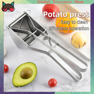 Potato Press Potato Masher Fine Mesh Press Stainless Steel Potato Ricer Masher For Food Fruit Vegetable Juicer