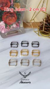 Asesoris Tas Ring Jalan 2 cm (B) / SRE / Geser - Aksesoris Tas (IMPORT)