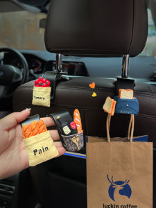 Creative Car Rear Seat Back Hooks Multi-Functional Vehicle Interior Hooks ABS Material Car Storage Organizer Hooks