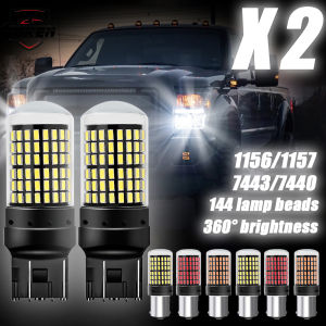 【WOKEN】🔥Low Price🔥 2pcs Super Bright 1156 P21W PY21W T20 7440 W21W 3157 1157 P21/5W W21/5W LED Light Bulb Car LED Turn Signal Reversing Light Motorcycle Truck Universal Brake Light