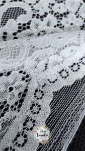 KAIN BRUKAT KAIN BROKAT BAHAN KEBAYA WARNA : BW ( BROKEN WHITE ) Kain meteran Per 05 meter lebar 150cm | Code 28641