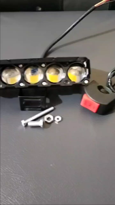 PAKET Lampu Tembak Laser 2 warna Led Foglamp SQL 5 Mata devil ice blue + SAKLAR ON ON OF STANG / 2 Warna lampu tembak Laser Gun Putih Kuning 2 Warna Waterproof body besi