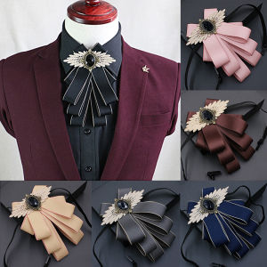 3gxc Mens trang trí cổ Rhinestone chính thức bowties Cà Vạt Dự Tiệc Nơ gắn áo sơ mi chú rể satin phụ kiện đám cưới