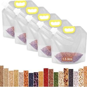 ถุงข้าวสาร - ภาชนะเก็บข้าวสารแบบมีฝาปิด ป้องกันความชื้น เหมาะสำหรับใช้ในบ้าน ที่เก็บของในครัว ซู