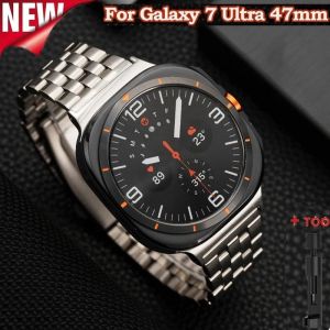 Stainless Steel Band for Samsung Galaxy Watch 7 Ultra Quick Fit Metal Bracelet for galaxy ULTRA 47mm ultra No Gaps Strap Correa