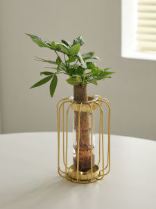 Luxury Metallic Glass Vase