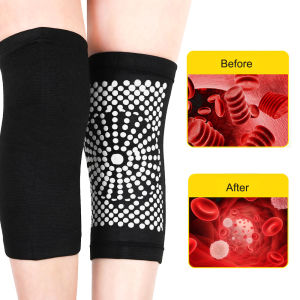 1Pair Tourmaline Self Heating Knee Pads Support 8 Magnetic Therapy Kneepad Pain Relief Arthritis Knee Patella Massage Sleeves