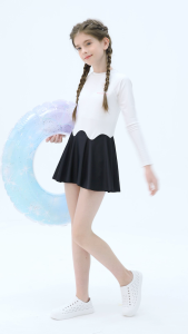 AquaPlay childrens quick drying sunscreen personalized swimsuit fashionable beachwear one-piece skirt edge jumpsuit