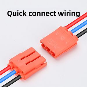 Quick Wire Terminal Connector Lamp Hard Wire Splice Joint Male And Female Plug in Type Wiring Device DF-222/223