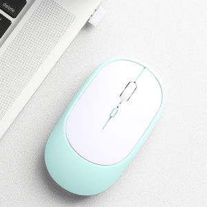 Bluetooth-Compatible Mouse 2.4GHz Wireless Mouse Rechargeable Silent Mouse USB Gaming Mice 1600DPI for PC Mac Tablet Laptop Ipad