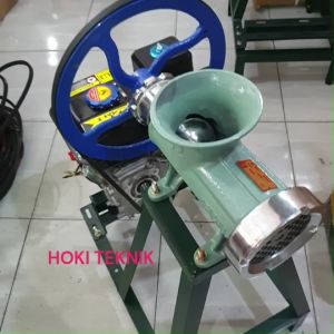 Mesin Giling Daging No 32 Roll Stainless Dinamo Listrik & Bensin