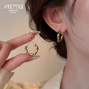 WENXI | Retro Twisted Gold Earrings