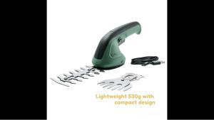 BOSCH Cordless Shrub and Grass Shear Set. BOSCH Easy Shear. 3.6V. Battery Grass Cutter. EASYSHEAR