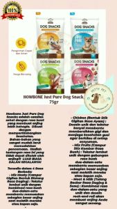 75g HOWBONE Just Pure Dog Snack Treats How Bone Dental Star Stick Pet Essentials