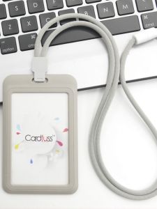 กระเป๋าใส่บัตรที่มีเชือกผูกแบบวงกลมสุดเก๋สำหรับนักเรียนและนักศึกษา กระเป๋าใส่บัตรโดยสารประจำทางแบบพกพาที่ทำงานได้ดี